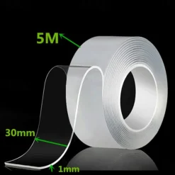 1pc Waterproof Transparent Double Sided Nano Tape Reuse Home Tapes Adhesives Porcelain wood metal plastic Super Glue
