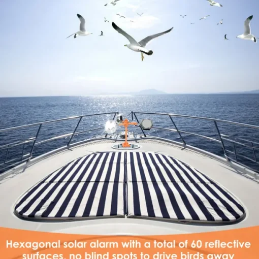 1pc Wind-Powered Bird Repeller Wind-Powered Bird Repeller, 1pc, 360 Degree Reflective Mirror Design, Rotating Bearings, No Power or Batteries Needed - Bird Control Device, Bird Repeller