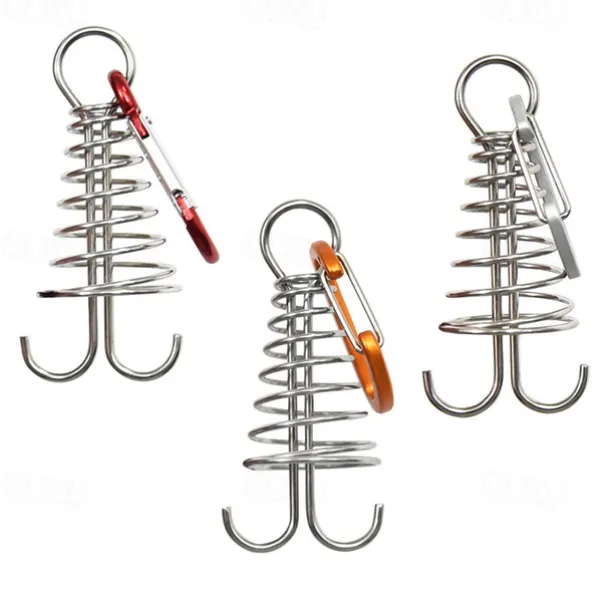 1Pc/4pcs Tent Rope Tighteners - Octopus Buckle for Secure Camping in Windy Conditions