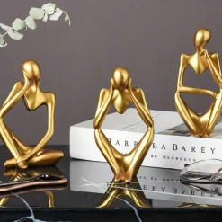 3pcs Abstract Decorative Objects Resin Modern Contemporary for Home Decoration Gifts