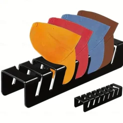 2pcs Acrylic Baseball Cap Holder Large Capacity Hat Rack Organizer Clear & Black Stable Plastic Desktop Display Stand for Caps - Dress Shop Cowboy Hat Storage - Hat Accessories