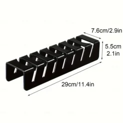 2pcs Acrylic Baseball Cap Holder Large Capacity Hat Rack Organizer Clear & Black Stable Plastic Desktop Display Stand for Caps - Dress Shop Cowboy Hat Storage - Hat Accessories