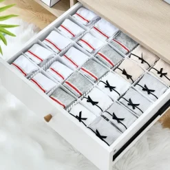 5/10PCS Adjustable Drawer Divider DIY Storage Shelves Household Free Combination Partition Board Makeup Sock Underwear Organizer