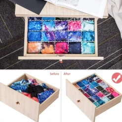 5/10PCS Adjustable Drawer Divider DIY Storage Shelves Household Free Combination Partition Board Makeup Sock Underwear Organizer