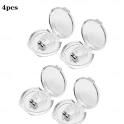 4PCS Anti-Snoring Device Nasal Clip Ventilator, Silicone, Silent Snoring Sleep Aid, Nighttime Sleep Apnea Guard, Artificial Snore Treatment Ventilation Nasal Patch, Snoring Prevention