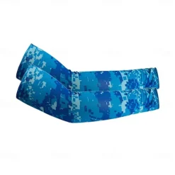 2pcs Arm Sleeves, Sports Sun UV Protection Hand Cover Cooling Warmer For Running Fishing Cycling