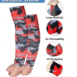 2pcs Arm Sleeves, Sports Sun UV Protection Hand Cover Cooling Warmer For Running Fishing Cycling