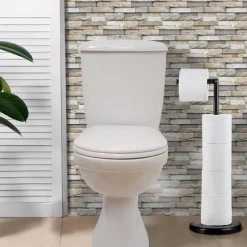 12pcs Artificial Stone Tile Wall Sticker 3D Vinyl Wallpaper Self Adhesive Floral Home Decor For Kitchen Bathroom 15*30cm