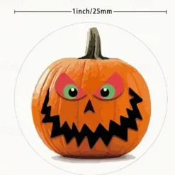 500pcs Assorted Halloween Stickers – Pumpkin, Ghost, Bat, and Spider Designs for Party Decorations, Gift Wrapping, Invitations, Cups, Notebooks, Cupcake Toppers