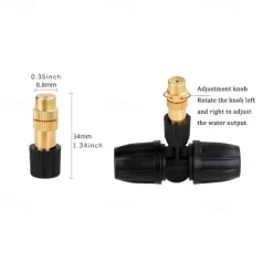 5pcs Automatic Watering System, Household Atomizing Nozzle, Plant Spraying Spray Dust Reduction Gardening Watering Timer Nozzle, Garden Supplies