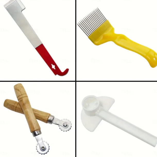 9pcs Beekeeping Tool Kit for Beginners - Durable Stainless Steel, Wood & Plastic Tools with Variety of Beehive Accessories - Ideal Gift Set for Aspiring Beekeepers, Beekeeping Supplies