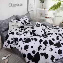 2/3pcs Brushed Printed Bedding Set Including 1 Duvet Cover 1Pillowcase or 2 Pillowcases for Twin/Full/Double/Queen/King