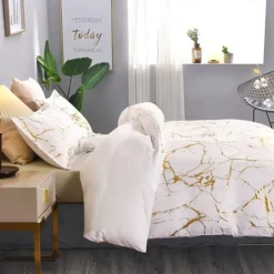 2/3pcs Brushed Printed Bedding Set Including 1 Duvet Cover 1Pillowcase or 2 Pillowcases for Twin/Full/Double/Queen/King