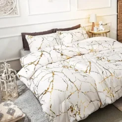 2/3pcs Brushed Printed Bedding Set Including 1 Duvet Cover 1Pillowcase or 2 Pillowcases for Twin/Full/Double/Queen/King
