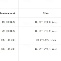 48/72/120/180pcs Brutfuner Oil Pencils Set - Vibrant Colors for Drawing and Coloring on Wood, Paper For Schools Teachers Students Children For Sketching Doodling Coloring Painting