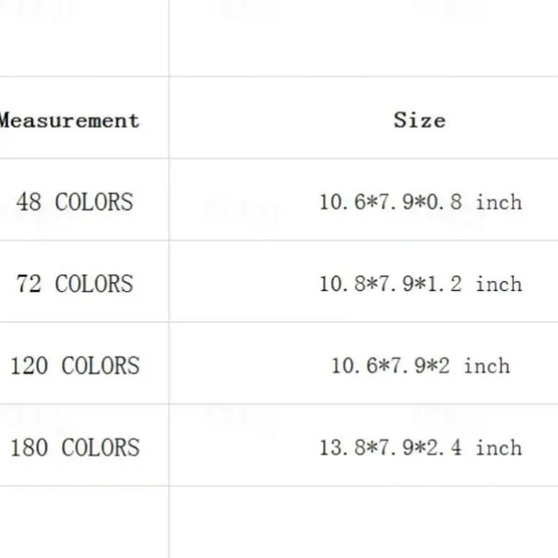 48/72/120/180pcs Brutfuner Oil Pencils Set - Vibrant Colors for Drawing and Coloring on Wood, Paper For Schools Teachers Students Children For Sketching Doodling Coloring Painting