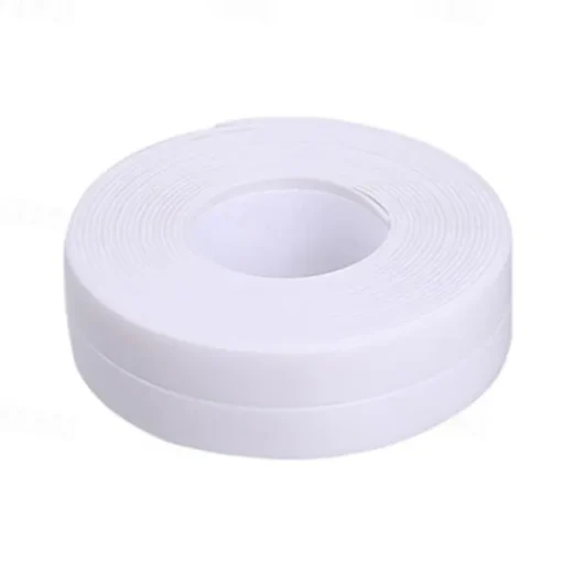 2PCS Caulk Strip Tape PVC Self-Adhesive Decorative Sealing Tape Used for Kitchen Sink Toilet Bathroom Bathtub Floor Wall Edge 0.87''*10.5ft/2.2*320cm