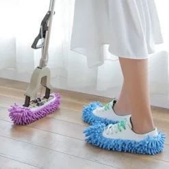 2pcs Chenille Mop Shoe Cover Lazy Man Shoe Cover Floor Mop Shoe Cover Mop Head Cover 2PC