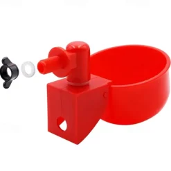 10pcs Chicken Drinking Cup Automatic Drinker Chicken Feeder Plastic Poultry Waterer Drinking Water Feeder for Chicks Duck Goose Quail