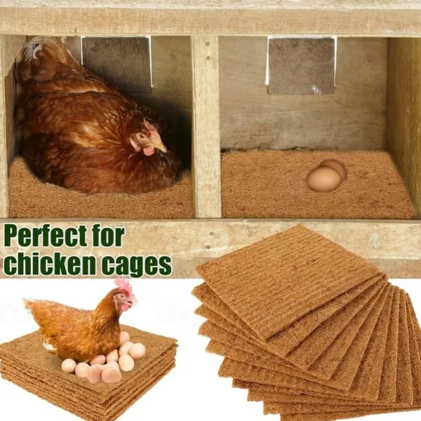 6/10pcs Chicken Nest Box Liners, Premium Laying Hen Nesting Pads, Chicken Coop Bedding, Poultry Supplies, Easy Clean Up