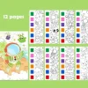12pcs Children's Watercolor Coloring BookStudent Coloring And Drawing BookDrawing And Coloring Paper With Built-in Watercolor Paint PensImproving Children's Focus