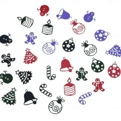 8pcs Christmas Frame Card Cutting Dies Stencils For DIY Scrapbooking Decorative Embossing Handcraft Die Cutting Template