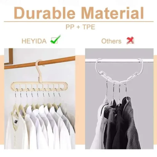 2pcs Clothes Coat Hanger Organizer Multi-port Support Drying Racks Plastic Scarf Cabide Storage Rack Hangers