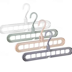 2pcs Clothes Coat Hanger Organizer Multi-port Support Drying Racks Plastic Scarf Cabide Storage Rack Hangers