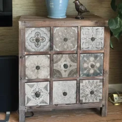 24pcs Creative Kitchen Bathroom Living Room Self-adhesive Wall Stickers Waterproof Gray Retro Tile Stickers