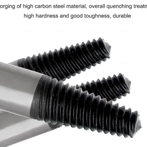 5/6/8Pcs Damaged and Stripped Screw Extractor Set, Broken Bolt Extractor and Broken Water Pipe Remover Set, Left Hand Spiral Removal Tool Kit with Storage Case