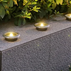 4/8pcs Disk Light Outdoor LED Garden Solar Underground Light Deck Light Spotlight Buried Solar Led Lamp Garden Decoration