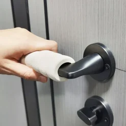 2PCS Door Handle Protection Covers, Unit Door Handle Anti-Collision, Bedroom Door Lock Pads, Anti-Static Door Handle Gloves, Universal
