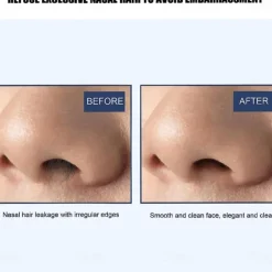 3Pcs Double Sided Nose Hair Knife Manual Nostril Cleaning Nose Hair Trimmer 360 Degree Rotate Nostril Cleaning Scissors