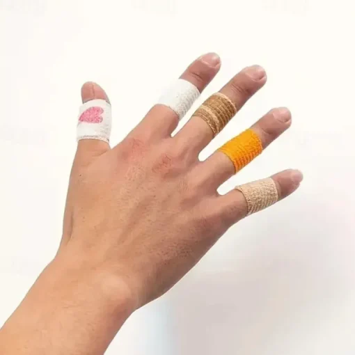 12PCS Elastic Self-Adhesive Bandages - Durable First Aid Wrap for Sports Wrist & Ankle Support - Comfortable Reusable Quick-Apply 12-Color Variety Set
