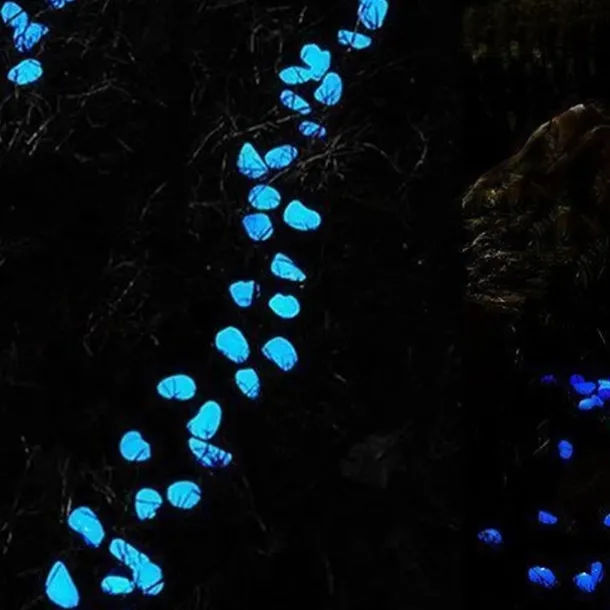100Pcs Garden Decor Luminous Stones Glow In Dark Decorative Pebbles Pebble Rocks Outdoor Fish Tank Aquarium Decorations