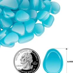 100Pcs Garden Decor Luminous Stones Glow In Dark Decorative Pebbles Pebble Rocks Outdoor Fish Tank Aquarium Decorations