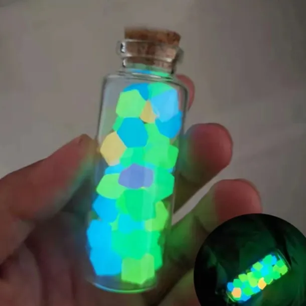 500PCS Garden Decoration Pebbles, Glow in The Dark Luminous Stones, Decorative Pebbles for Outdoor, Fish Tank, and Aquarium Decor