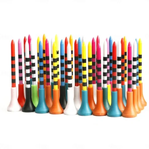 50pcs Golf Tee Plastic Ball Holder 83mm Rubber Cushioned Soft Top for Teeing Off - Golf Tee Ball Stand Support New 83mm 70mm