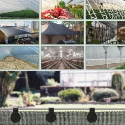 50pcs Heavy Duty Lock Handle Plastic Clips for Sunshade Cloth, Greenhouse Shade, Windproof Tent, Fence & Insect Proof Net - Camping Accessories