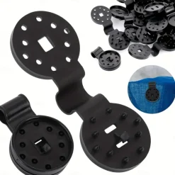 50pcs Heavy Duty Lock Handle Plastic Clips for Sunshade Cloth, Greenhouse Shade, Windproof Tent, Fence & Insect Proof Net - Camping Accessories