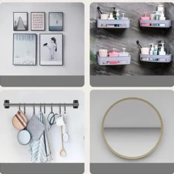 10pcs Heavy Duty Wall Hangers Garland Hooks Outdoor Self Adhesive Wall Hooks Without Nails Wall Hooks for Hanging Wall Hangers Adhesive Hooks, Stick Sticky Wall Hooks Magnetic Purse Hanger