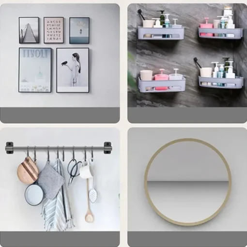 10pcs Heavy Duty Wall Hangers Garland Hooks Outdoor Self Adhesive Wall Hooks Without Nails Wall Hooks for Hanging Wall Hangers Adhesive Hooks, Stick Sticky Wall Hooks Magnetic Purse Hanger