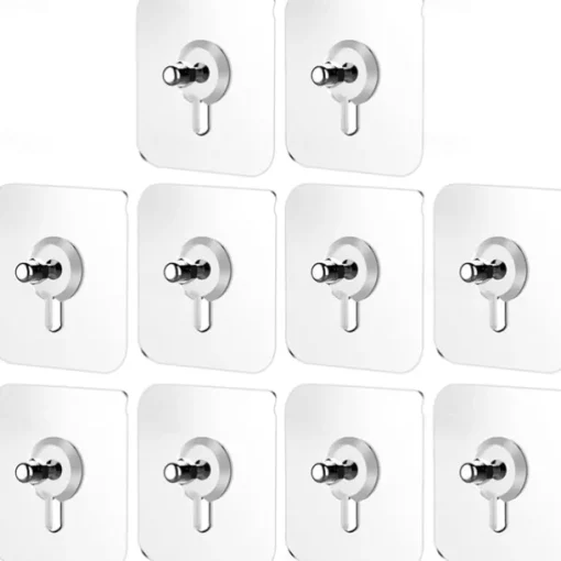 10pcs Heavy Duty Wall Hangers Garland Hooks Outdoor Self Adhesive Wall Hooks Without Nails Wall Hooks for Hanging Wall Hangers Adhesive Hooks, Stick Sticky Wall Hooks Magnetic Purse Hanger