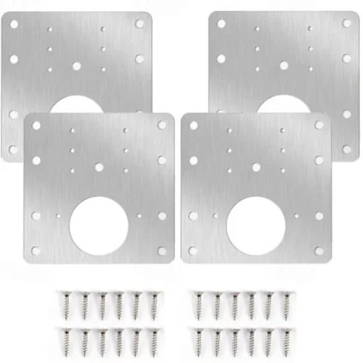 4Pcs Hinge Repair Plate Foldable Table Cabinet Door Hinger Cabinet Furniture Drawer Window Door Hinges Furniture Hardware Accessories