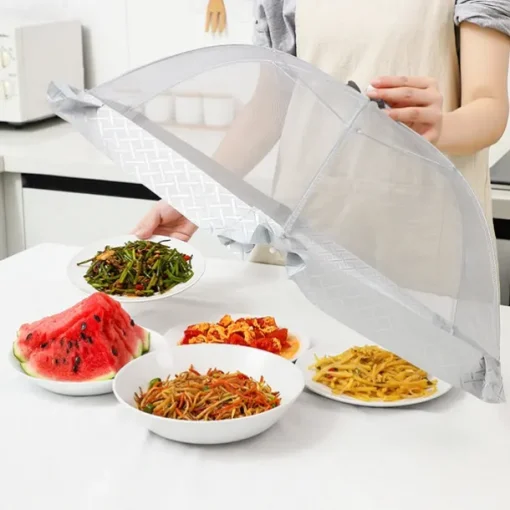 1PCS Household Food Cover New Summer Folding Fly Proof Vegetable Cover Dust Proof Table Cover Large Rectangular Food Cover