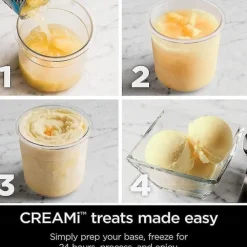 4pcs Ice Cream Pints Cup Containers With Lids Replacements For Ninja Creami Pints