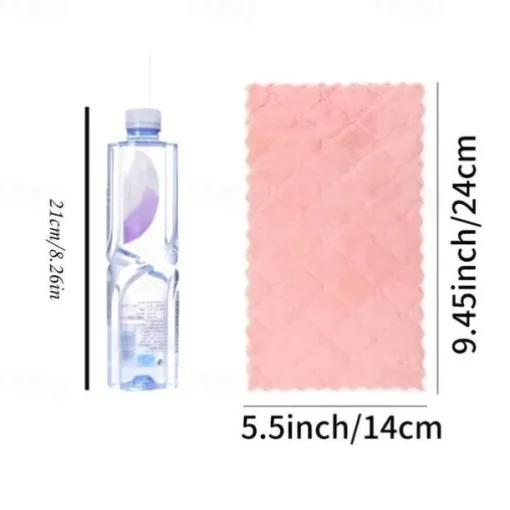 5/10pcs Kitchen Dishcloth Rag Non-Stick Oil Pineapple Plaid Dish Towel Double-Sided Absorbent Thickened Scouring Pad