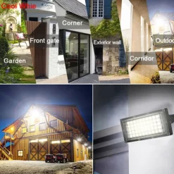 1/2pcs LED Flood Light Outdoor 220V 240V Floodlight Waterproof IP65 Reflector Projecteur LED Exterieur Focus Spotlight