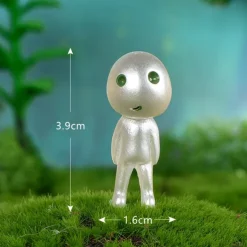 5pcs Luminous Tree Elves Spirit Princess Mononoke Micro Landscape Figure Ornament Glowing Miniature Gardening Potted Decor
