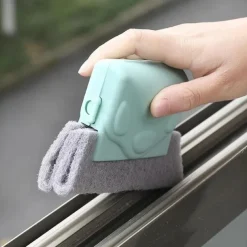 2Pcs Magic Door Window Groove Cleaning Brushes Slot Hand-held Door Gap Keyboard Kitchen Floor Gap Household Cleaning Tools